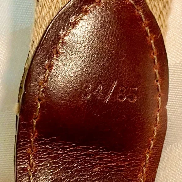 Men’s Canvas & Leather Belt (Size 34/85): The Greenbrier, America’s Resort - Picture 5 of 12